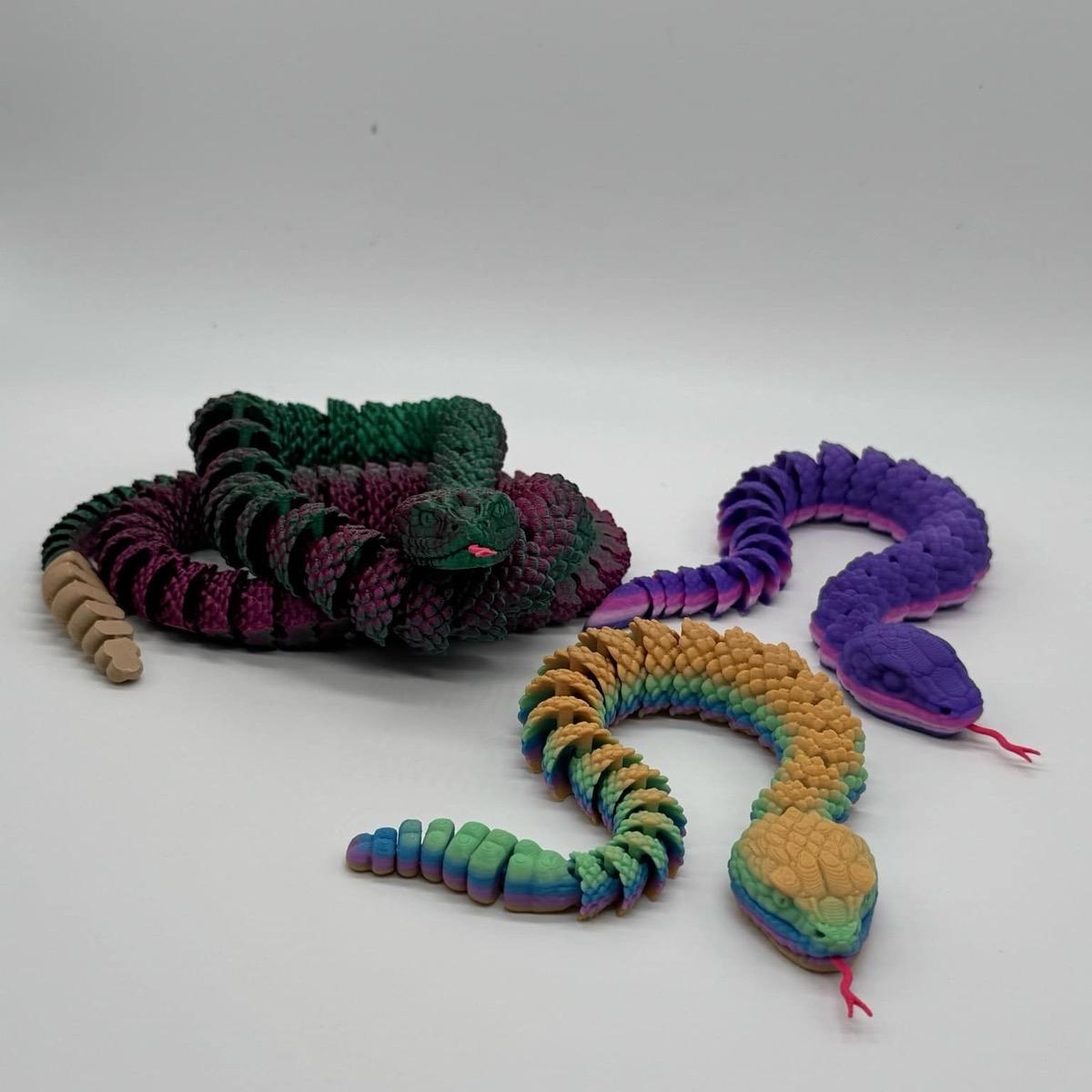 Snake and Rattlesnake 3D Printed Home Decor