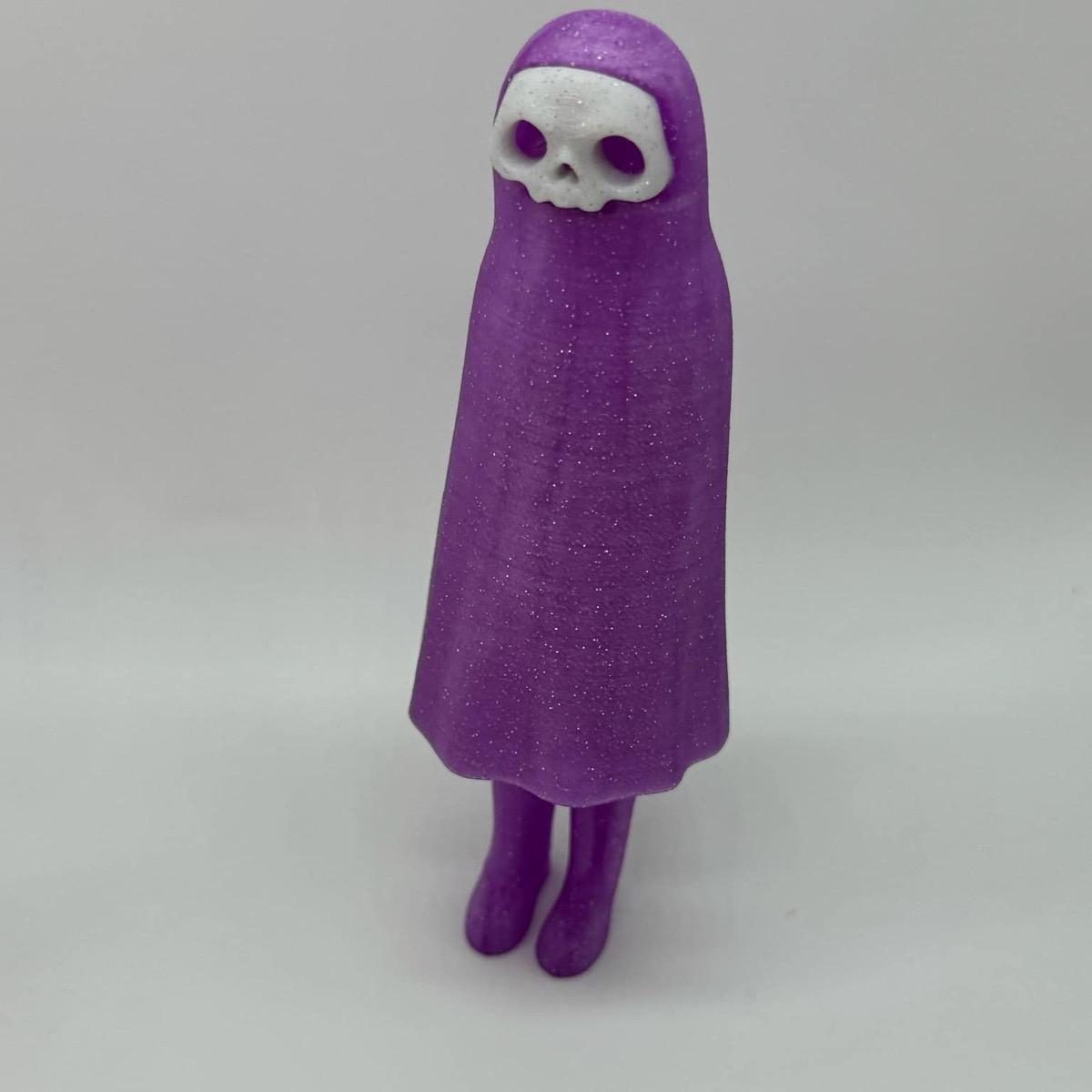 Little Dark and Her Cat 3D Printed Home Decor Spooky Ghost Skeleton Halloween