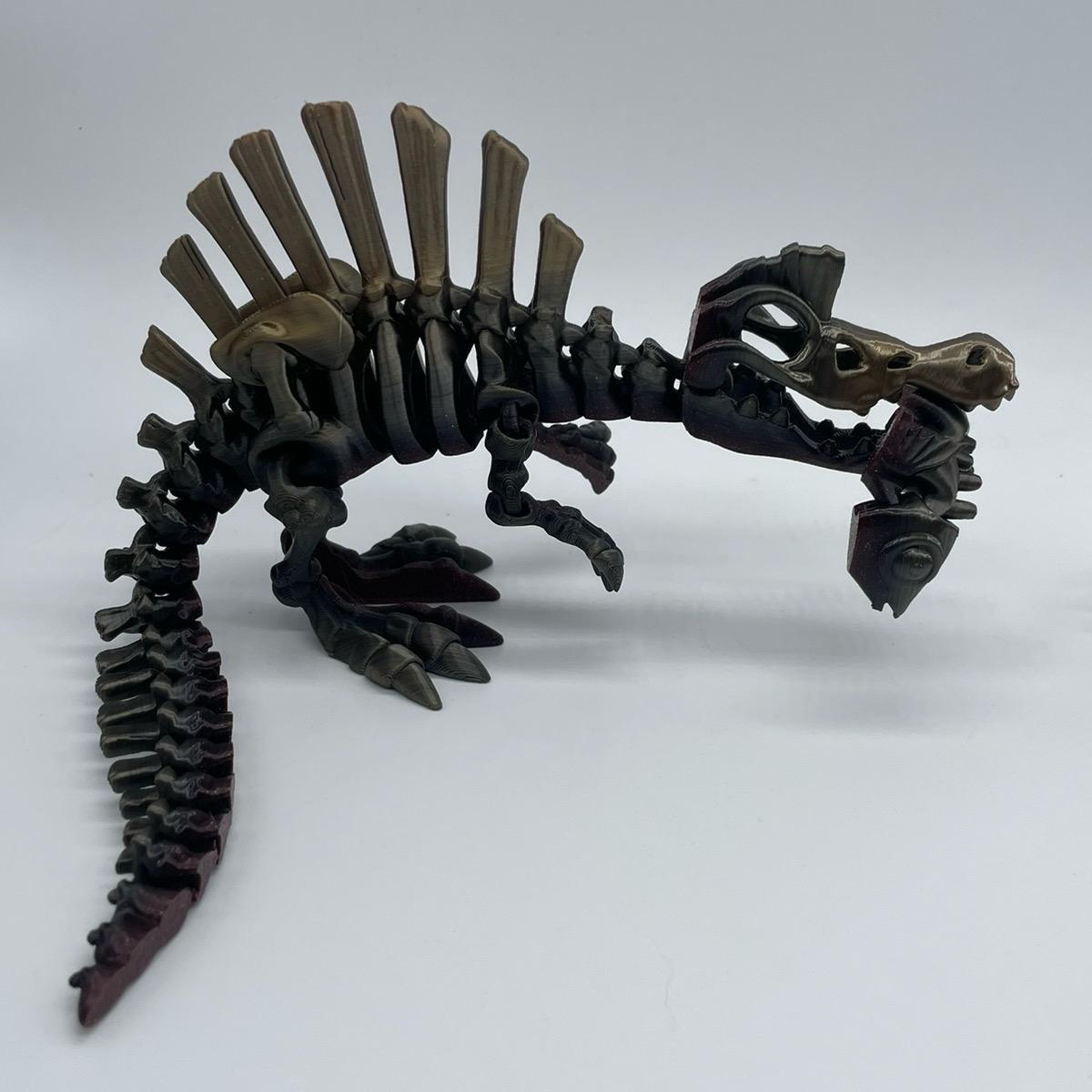 Skeleton Dinosaurs 3D Printed Home Decor TRex Spinasaurus Triceratops Stegosaurus