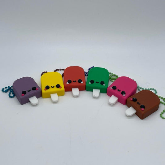 Popsicle Keychain 3D Printed Bag Charm Accessory