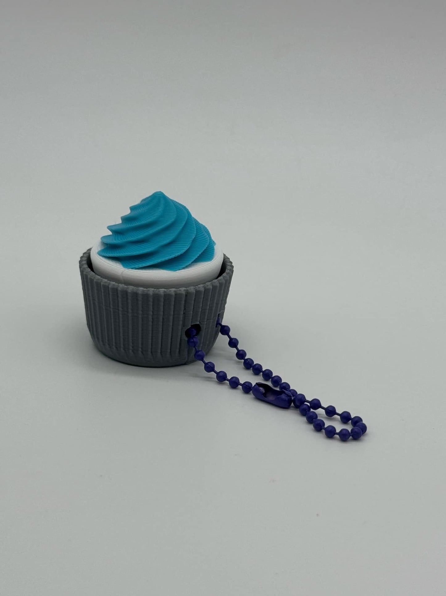 Cupcake Clicker 3D Printed Keychain Accessory