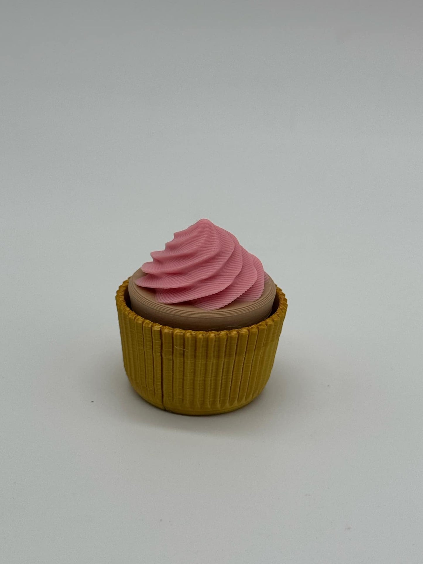 Cupcake Clicker 3D Printed Keychain Accessory