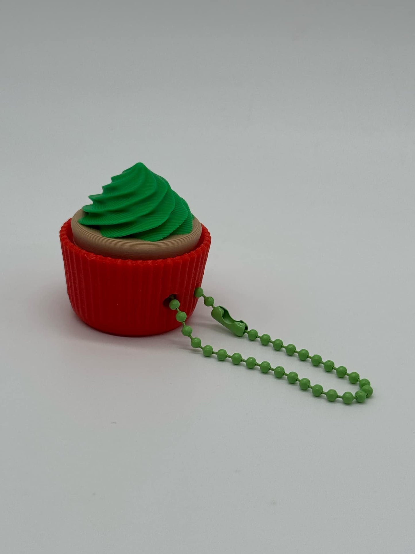 Cupcake Clicker 3D Printed Keychain Accessory