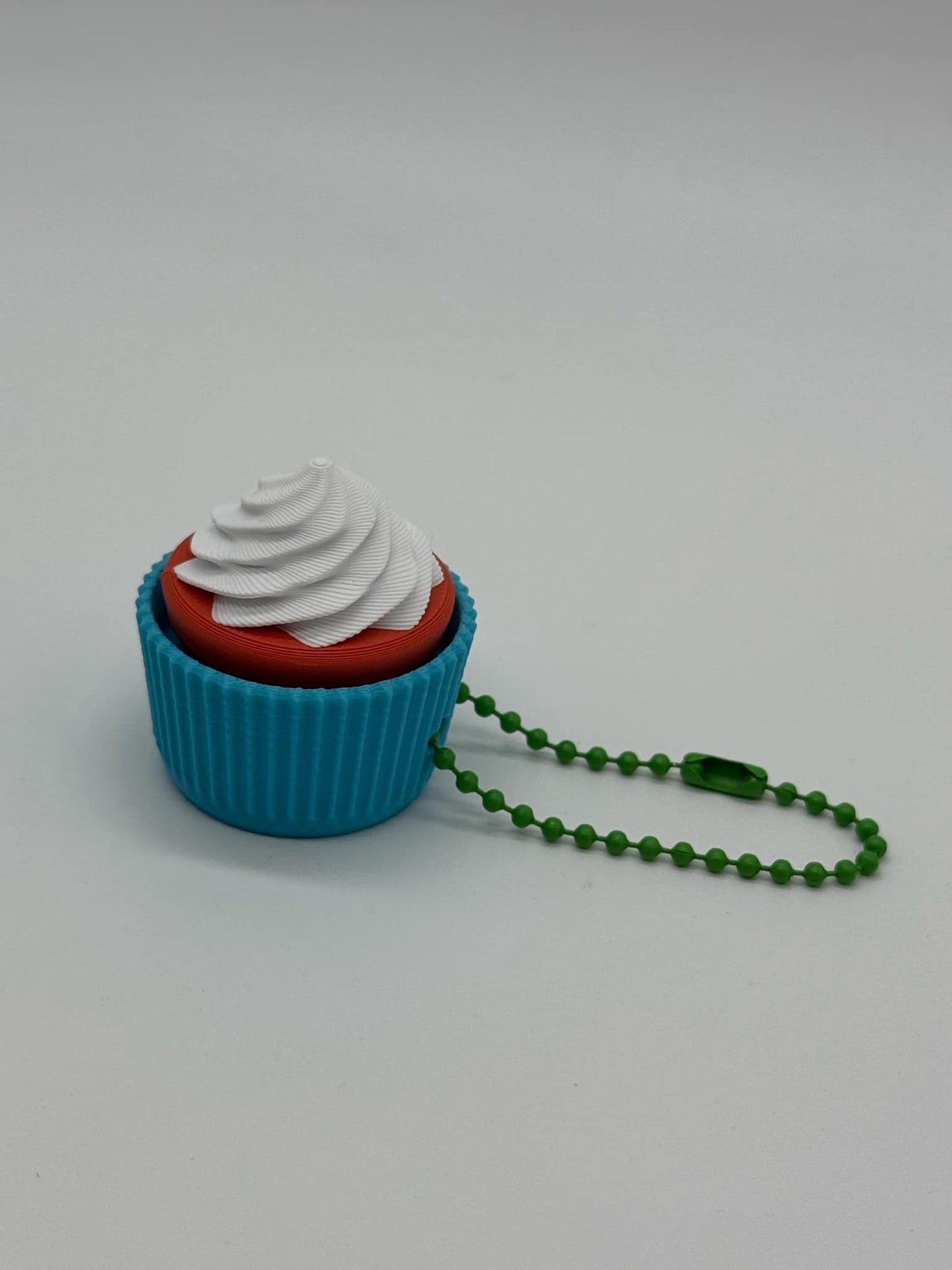 Cupcake Clicker 3D Printed Keychain Accessory