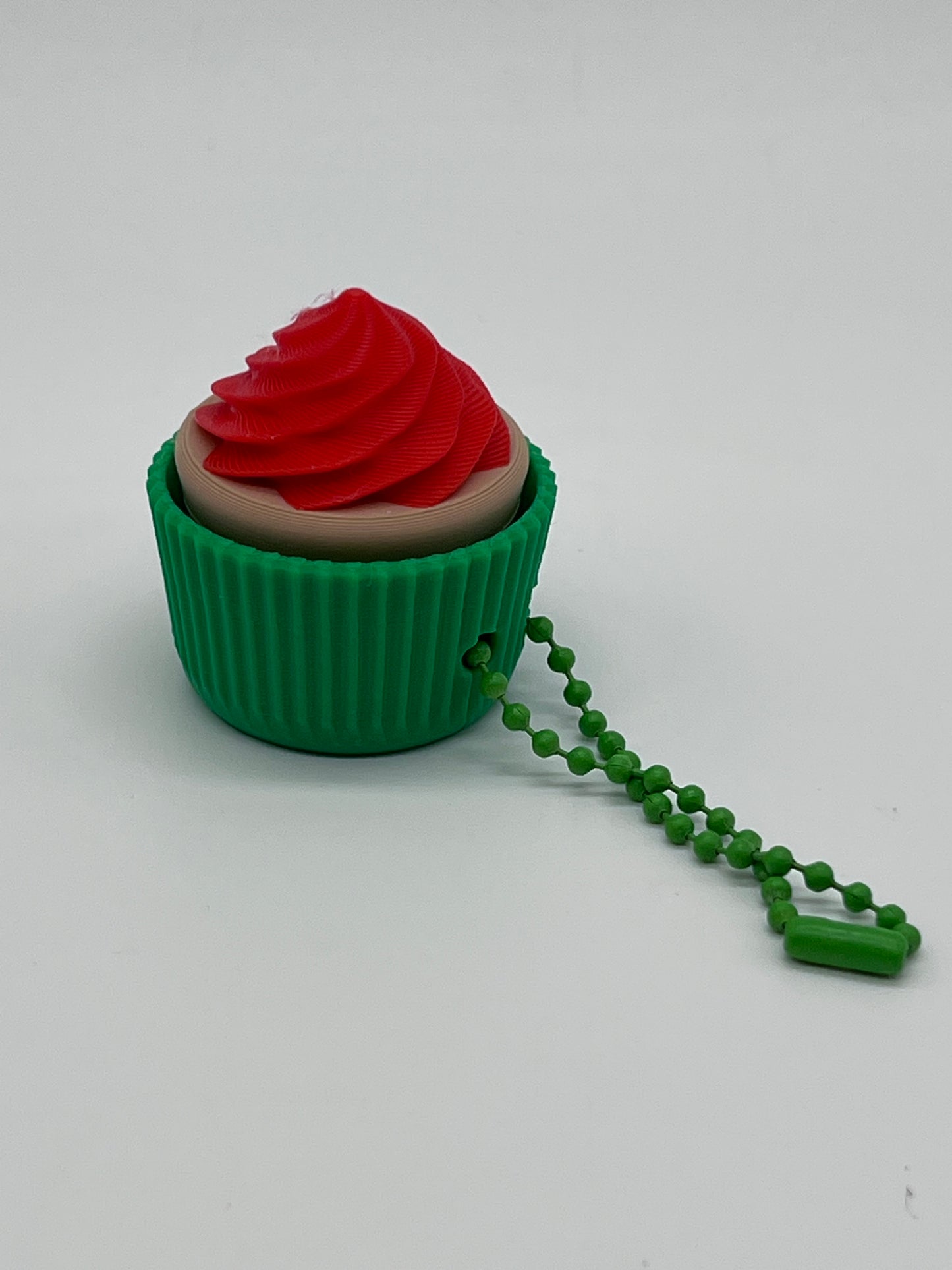 Cupcake Clicker 3D Printed Keychain Accessory