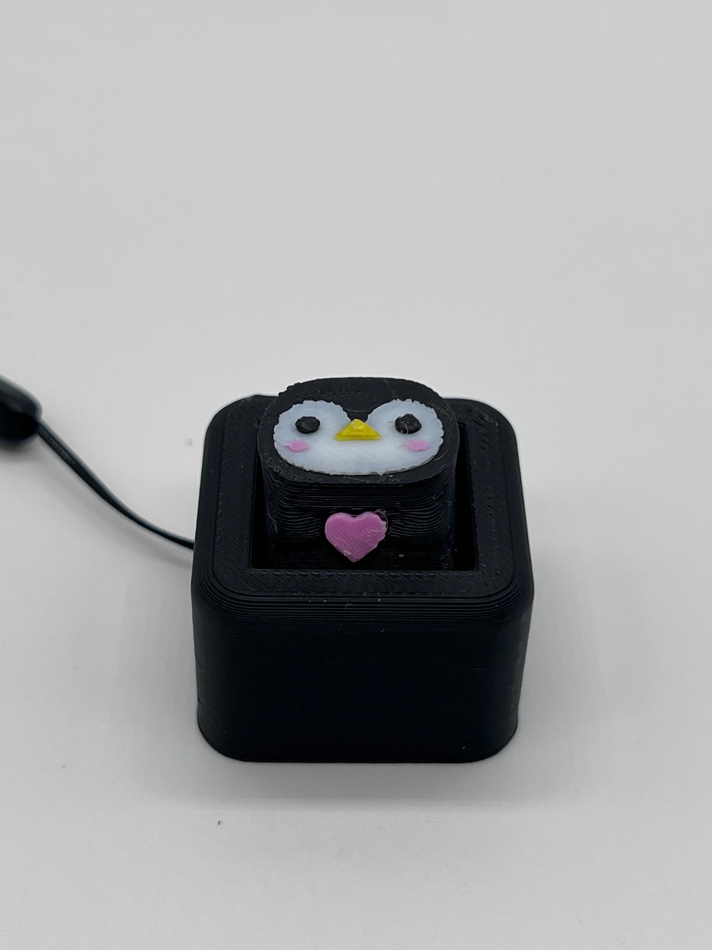 Penguin Clicker 3D Printed Home Decor Accessory