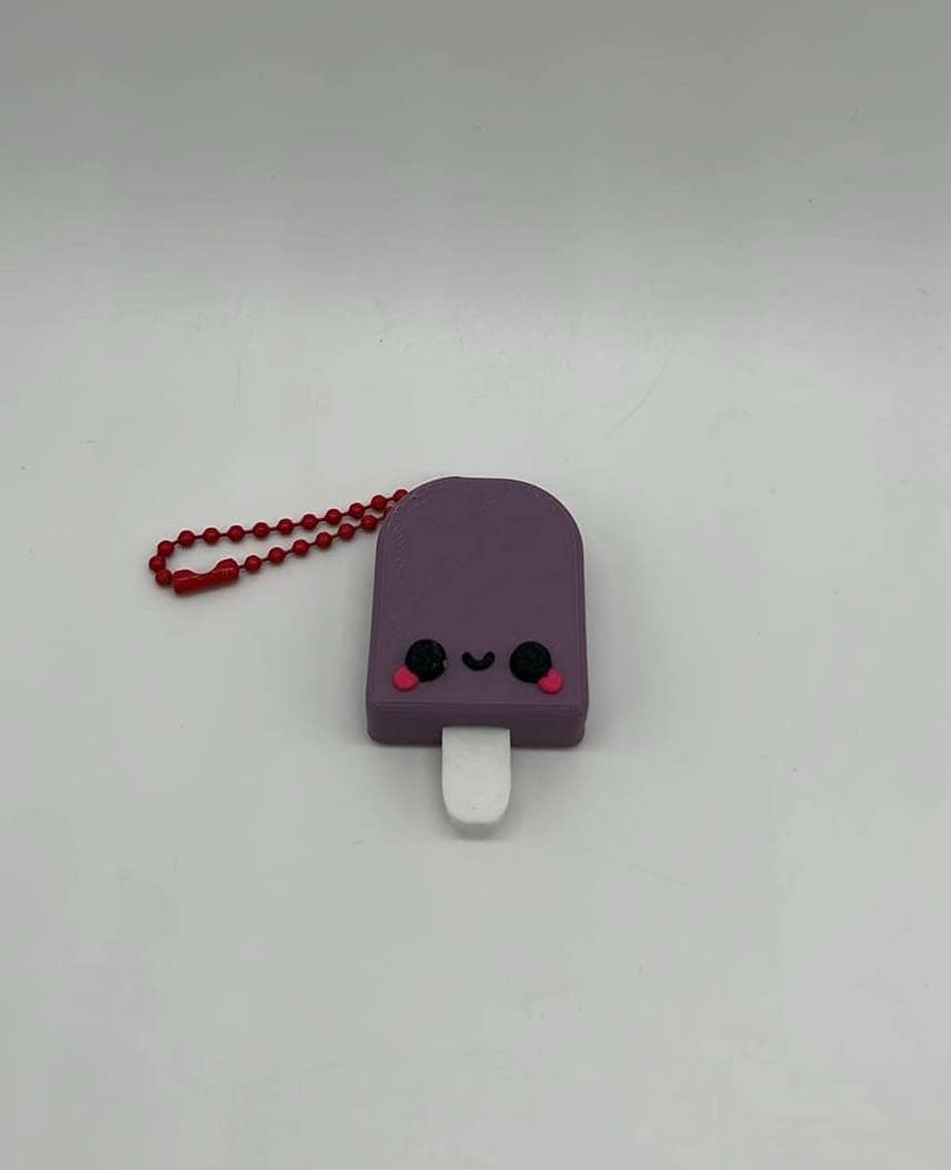 Popsicle Keychain 3D Printed Bag Charm Accessory