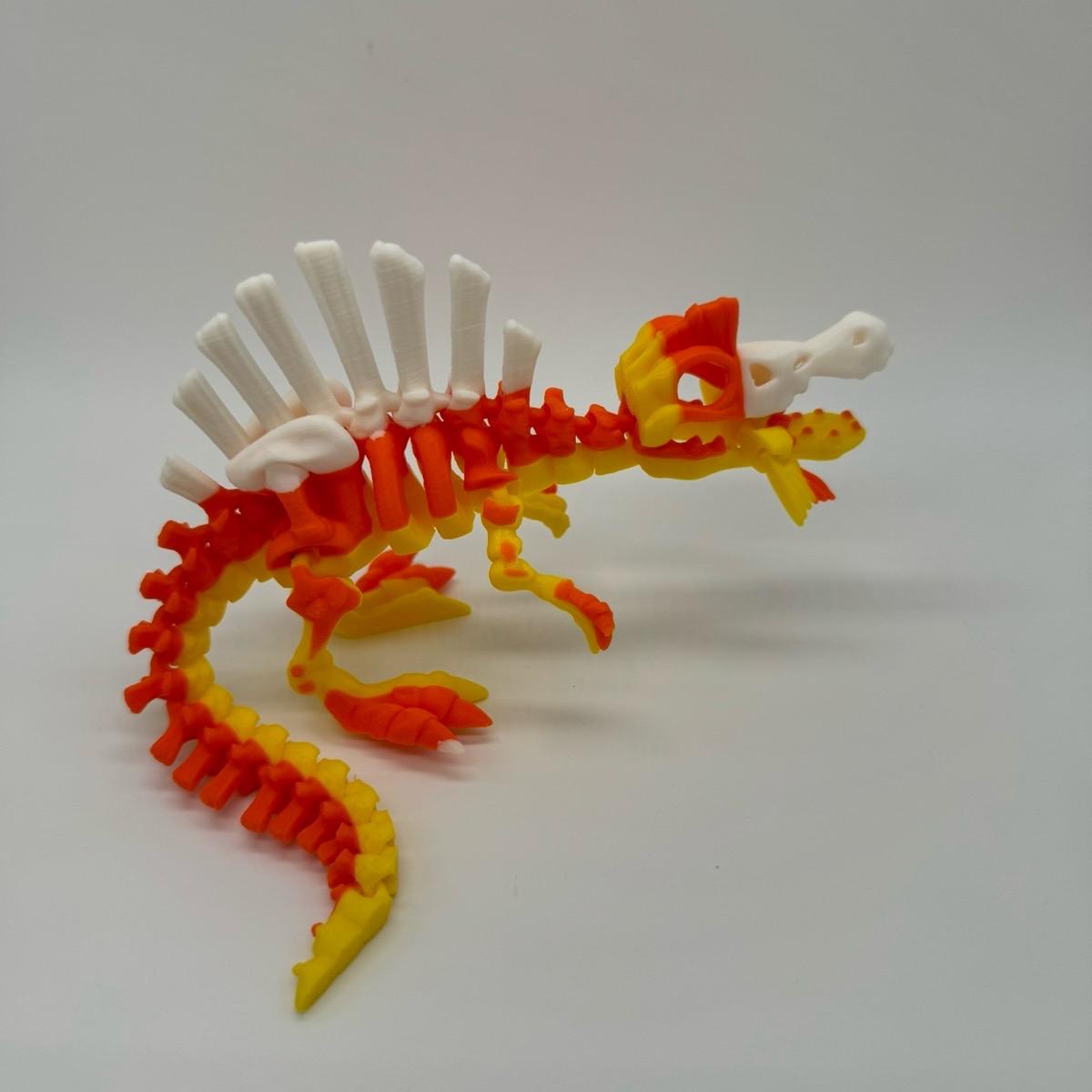 Skeleton Dinosaurs 3D Printed Home Decor TRex Spinasaurus Triceratops Stegosaurus